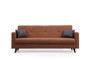 Atelier Del Sofa Polya - Sofá cama de 3 plazas en Rojo teja
